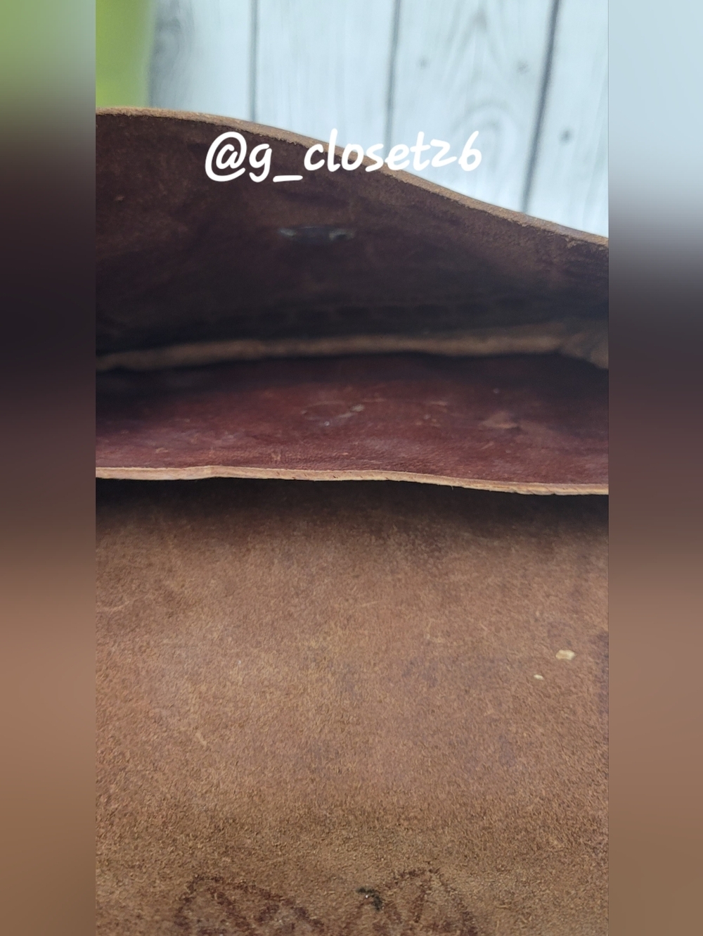 Handcrafted Brown Leather Crossbody Bag with Floral Tooled Detail - Picture 7 of 13
